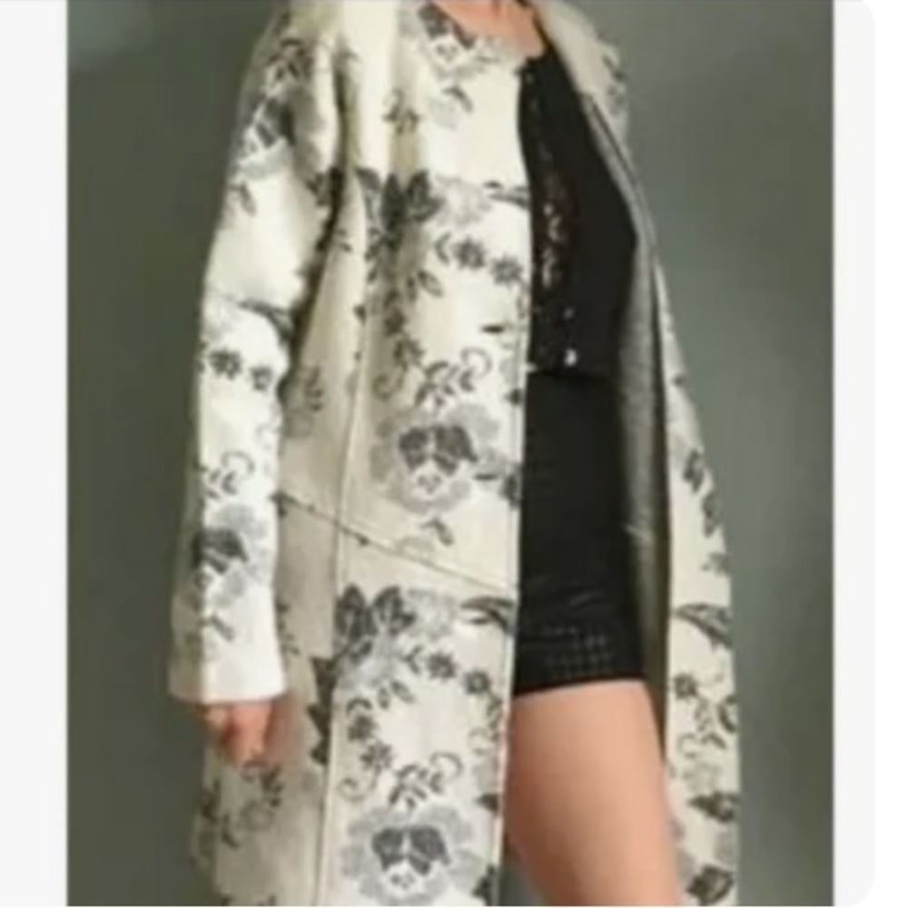 Anthro Lucy & Laurel Wool Sweater Coat Wool Blend